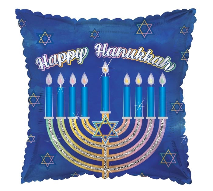 Hanukkah Menorah Foil Balloon