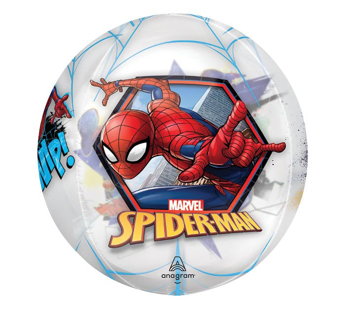 Spiderman Orbz Clear Balloon