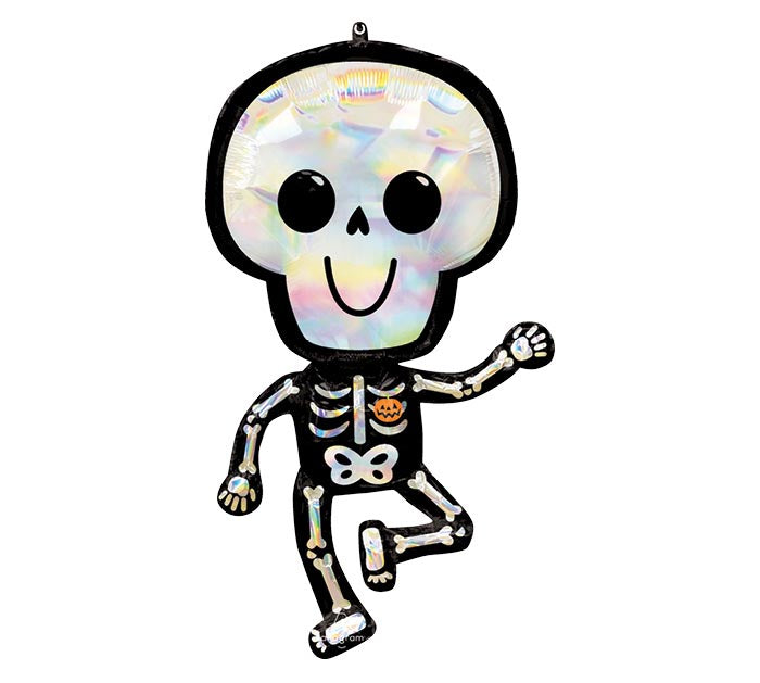 Bare Bones Iridescent Skeleton Balloon