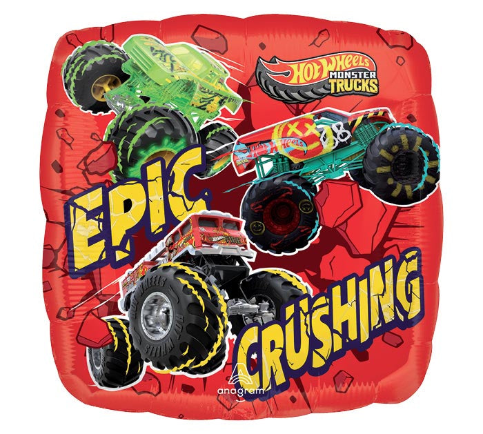 Hot Wheels Monster Trucks Foil Balloon