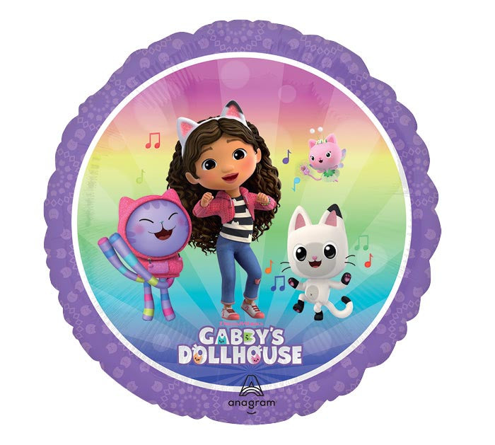 Gabby's Dollhouse Round Foil Balloon