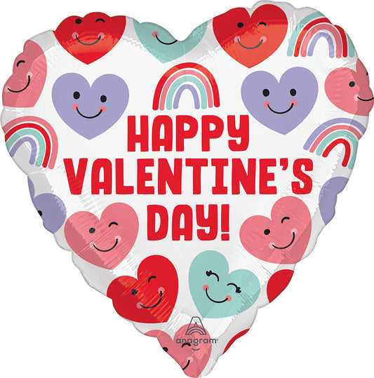 Cute Hearts Valentine's Day Foil Balloon