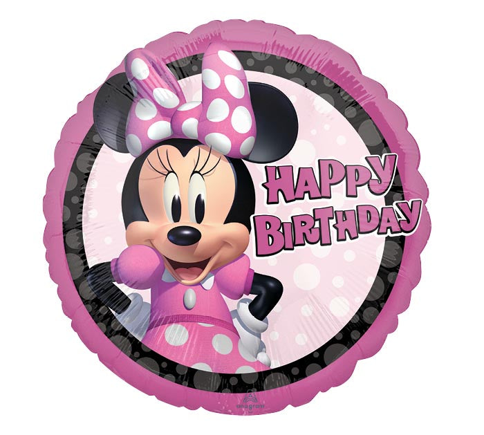 Minnie Mouse Happy Birthday Foil Balloon