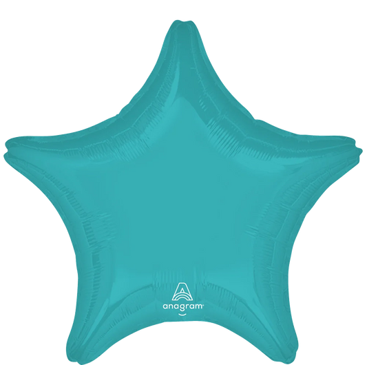 Vibrant Blue Star Foil Balloon
