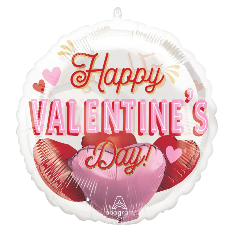 Retro Valentine's Day Hearts Insider Balloon