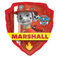 Chase & Marshall Paw Patrol Badge Foil Balloon