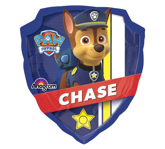 Chase & Marshall Paw Patrol Badge Foil Balloon