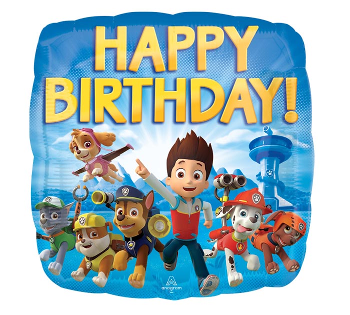 Paw Patrol Birthday Foil Balloon