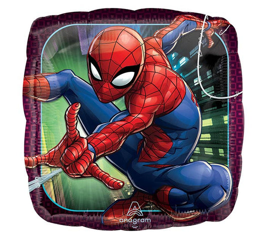 Spiderman Animated Square Foil Balloon