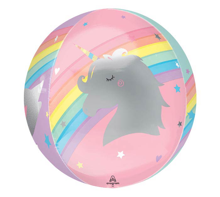 Magical Rainbow Unicorn Orbz Balloon