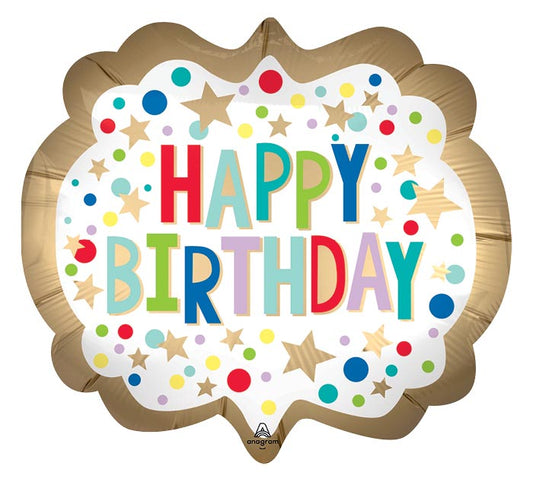 Happy Birthday Satin Luxe Balloon