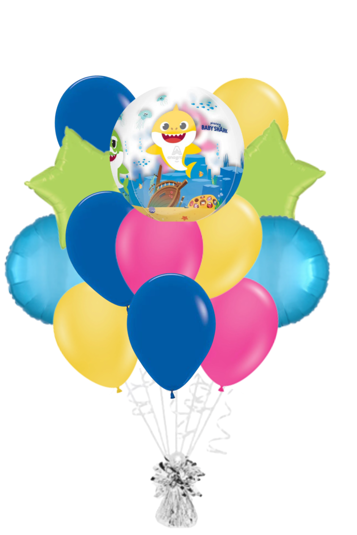 Baby Shark Orbz Balloon Bouquet