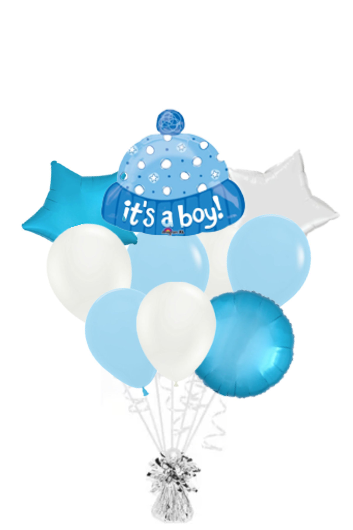 It's a Boy Hat Shaped Balloon Bouquet