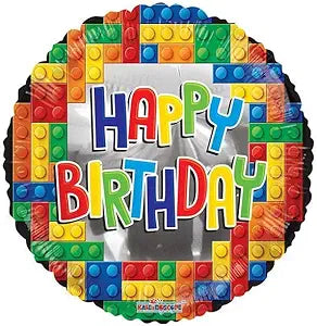 Lego Happy Birthday Foil Balloon