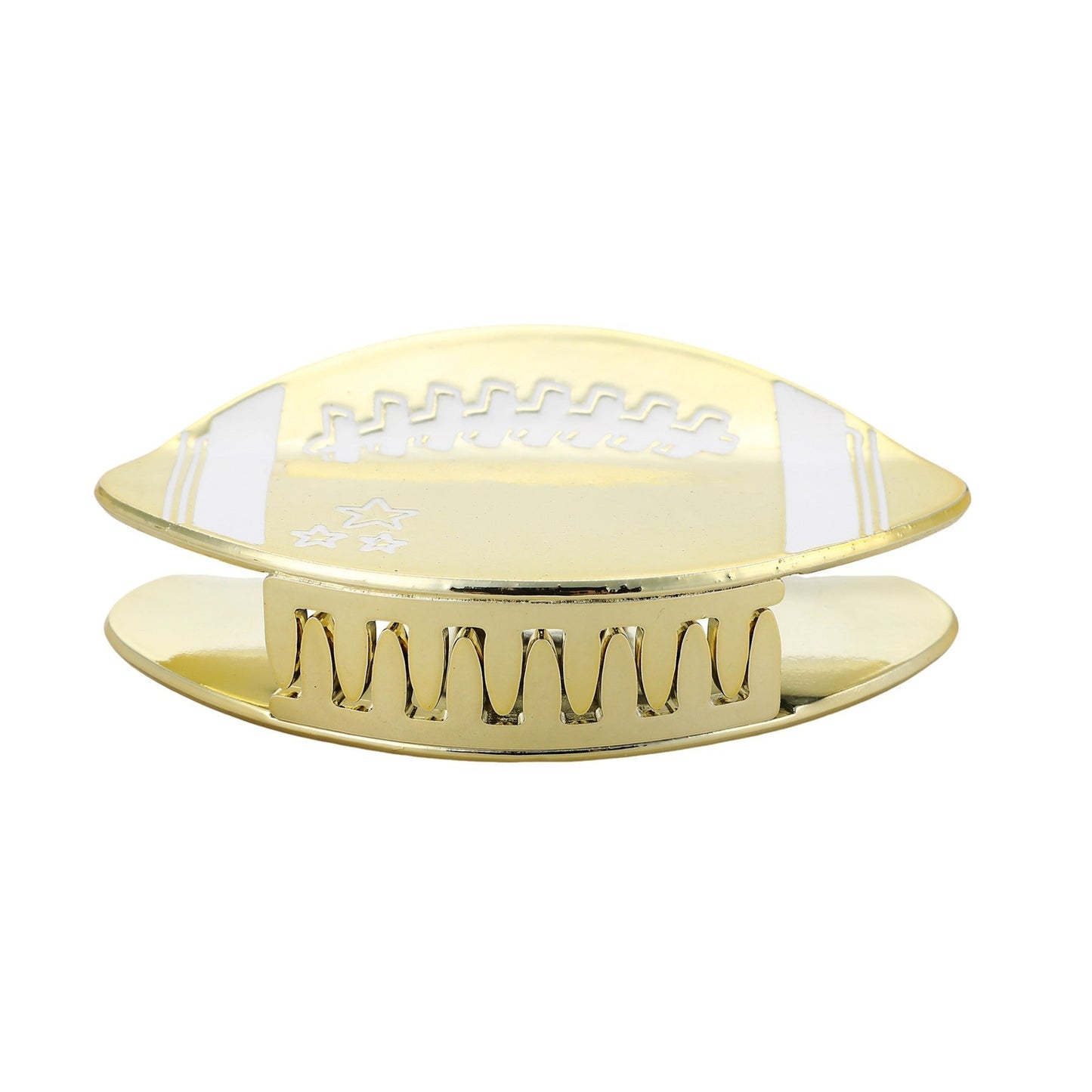Go For the Gold Football Claw Clip