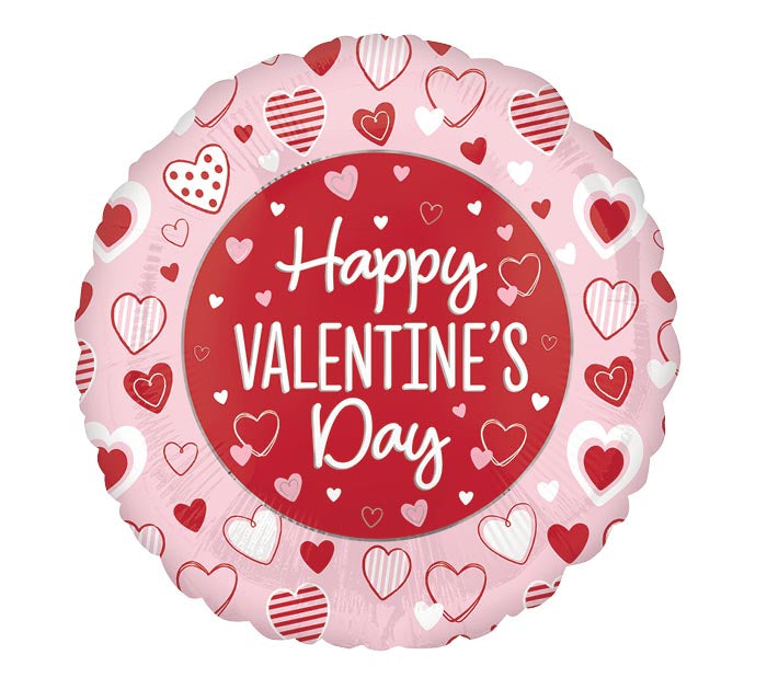 Red And Pink Heart Kisses Balloon