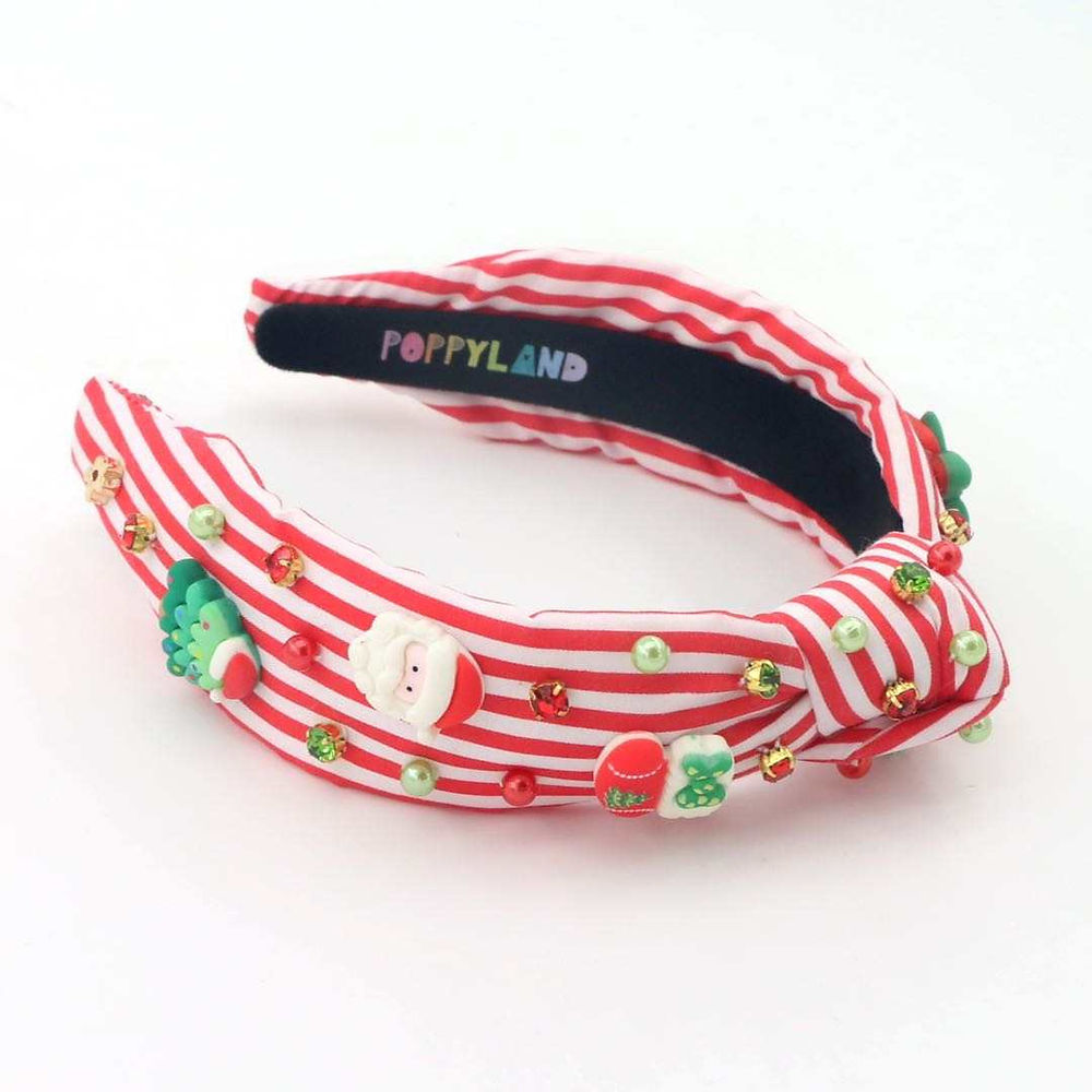 Peppermint Stripe Knotted Headband