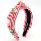 Peppermint Stripe Knotted Headband