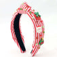 Peppermint Stripe Knotted Headband