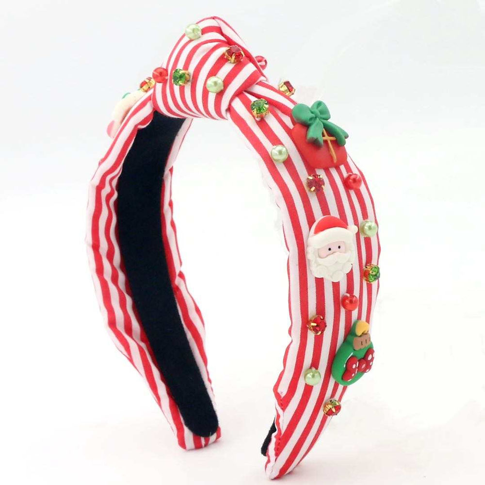 Peppermint Stripe Knotted Headband