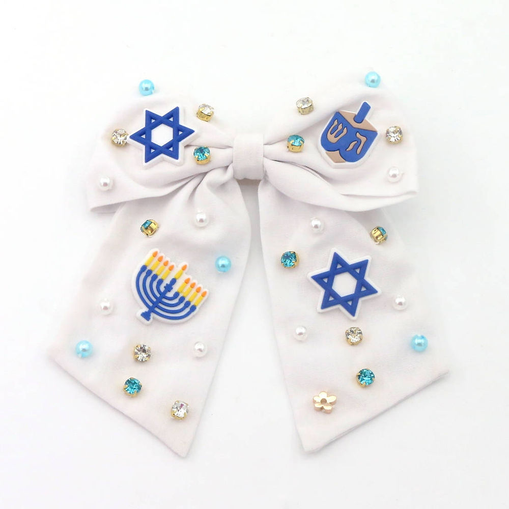 Happy Hanukkah Bow