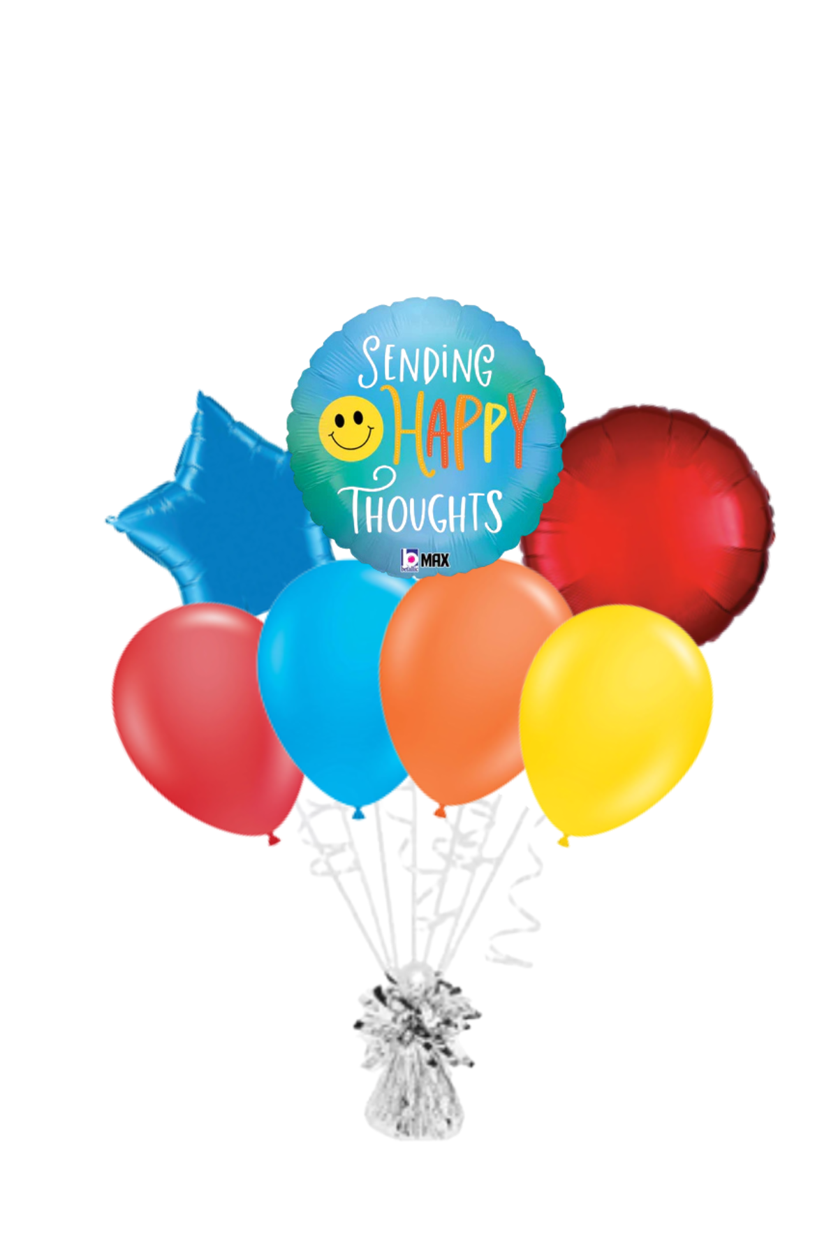 Sending Happy Thoughts Get Well Soon Balloon Bouquet