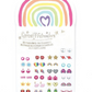 Rainbow Love Stick-on Earrings