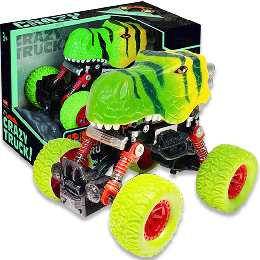 Crazy Truck - Pull Back Dinosaur Truck - Jurassic Green