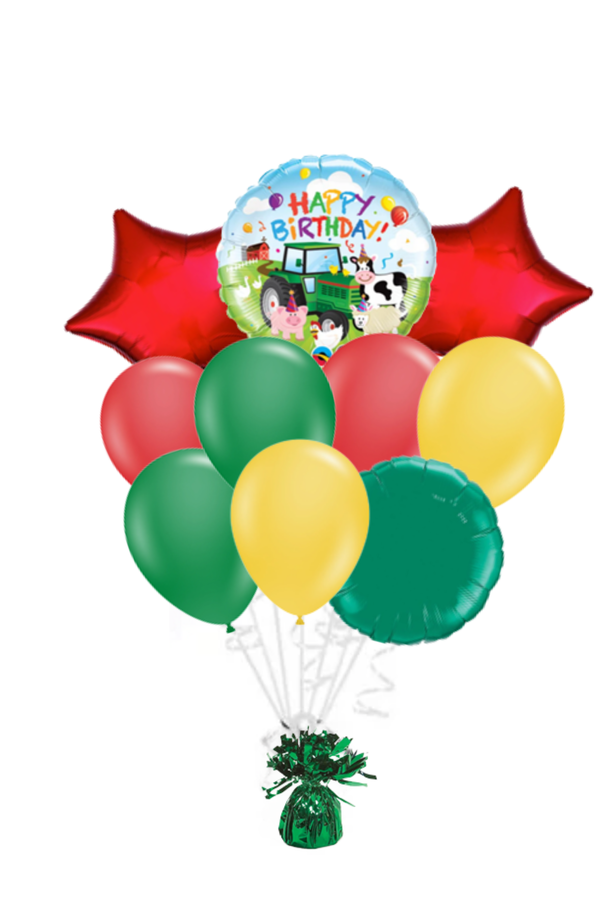 Farm Animals Happy Birthday Balloon Bouquet