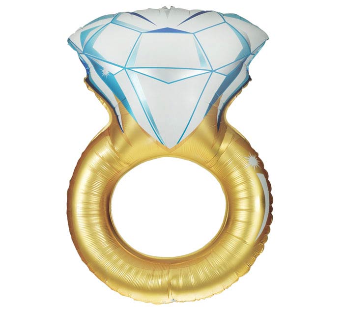 Engagement Ring Foil Balloon