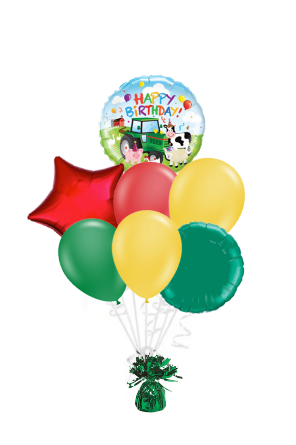 Farm Animals Happy Birthday Balloon Bouquet