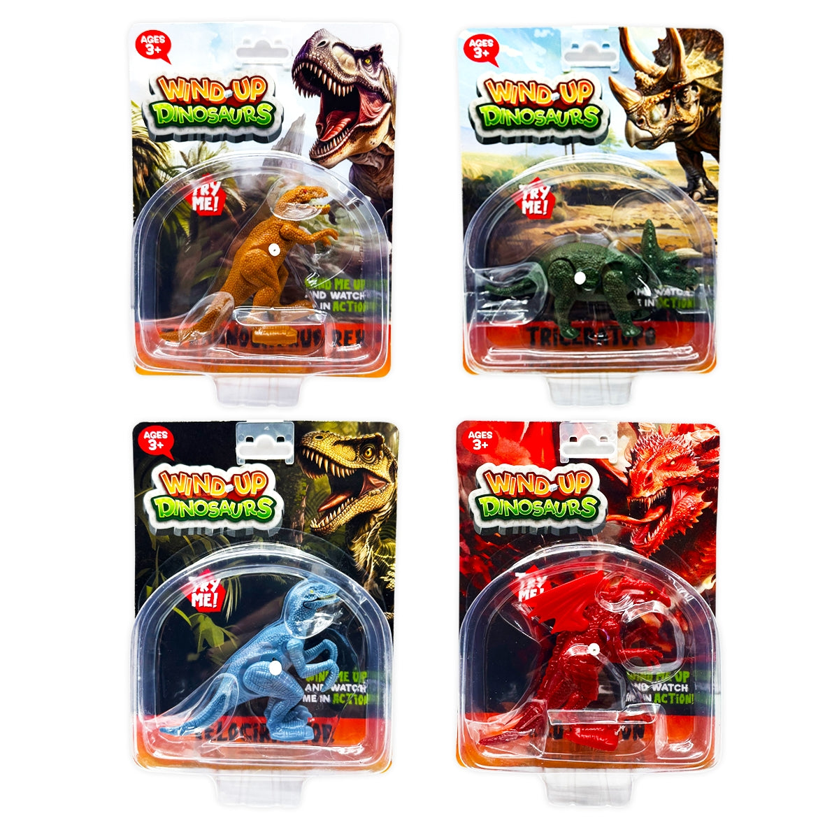 Wind-Up Action Dinosaur Toy
