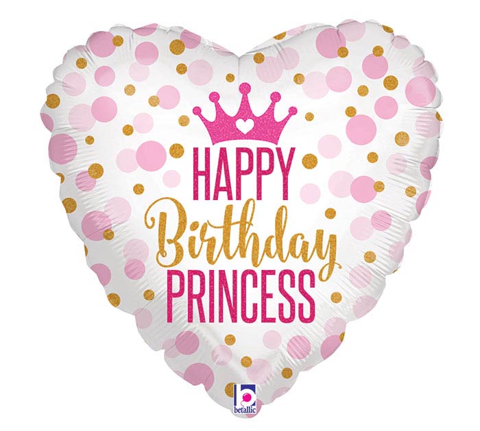 Happy Birthday Princess Foil Balloon