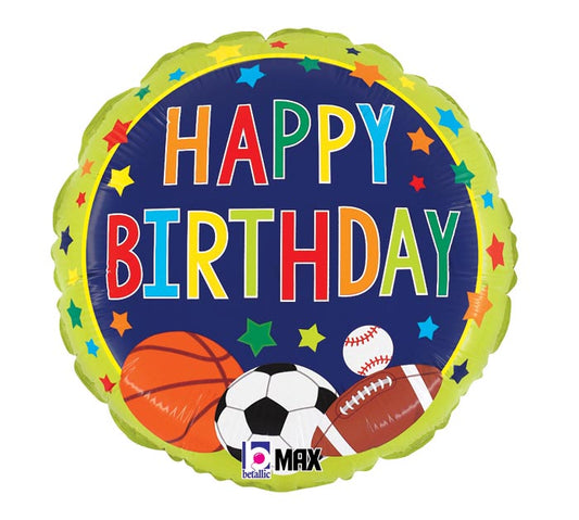 Multi Sports Birthday Balloon