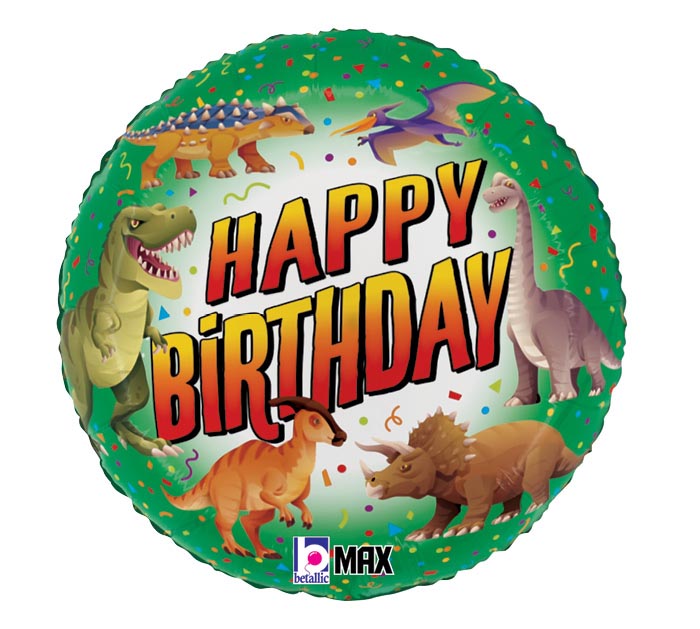 Dinosaur Happy Birthday Balloon