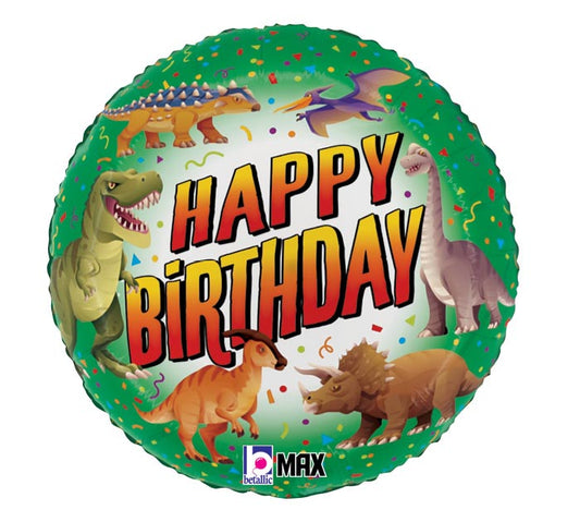 Dinosaur Happy Birthday Balloon