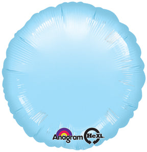 Metallic Pearl Pastel Blue Standard Foil Balloon