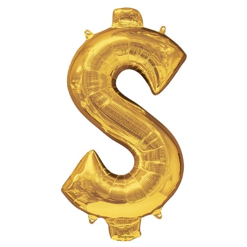 Dollar Sign Foil Balloon