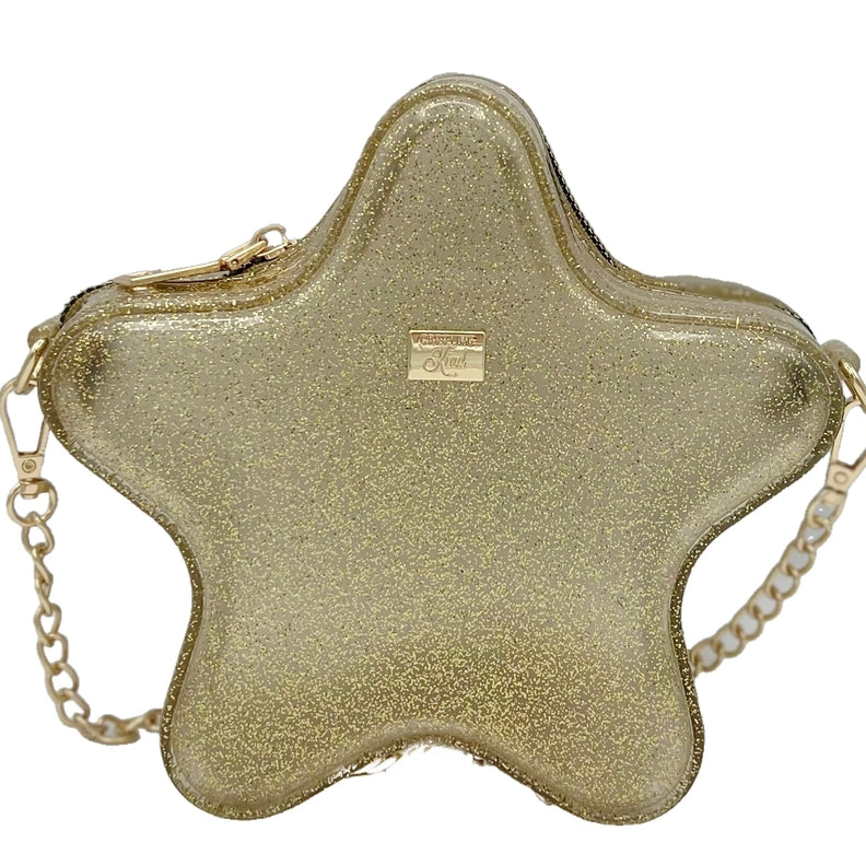 Taylor Kids Sparkle Jelly Purse: Gold