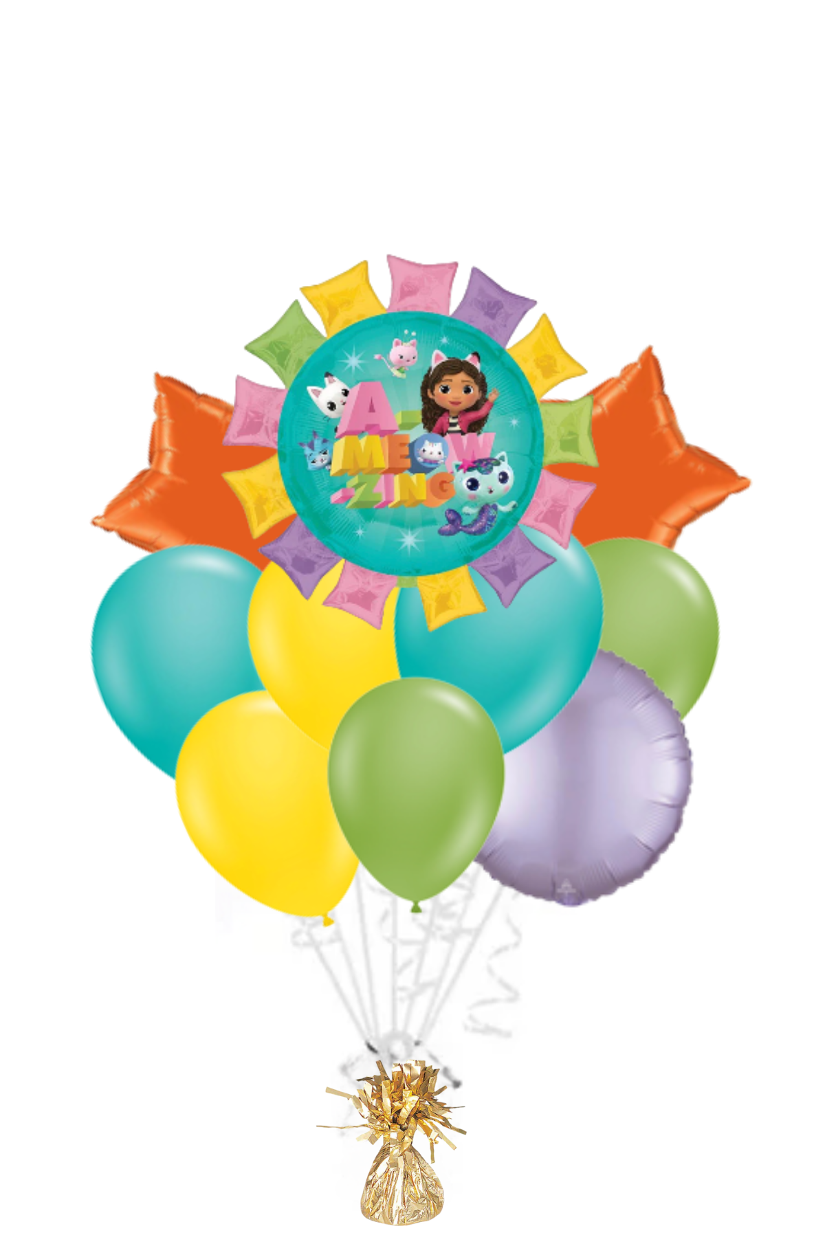 Large Gabby's Dollhouse Balloon Bouquet