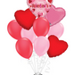 Playful Hearts - Pink Valentine's Day Balloon Bouquet