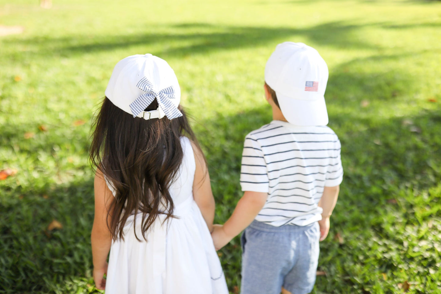 American Flag Baseball Hat With Bow