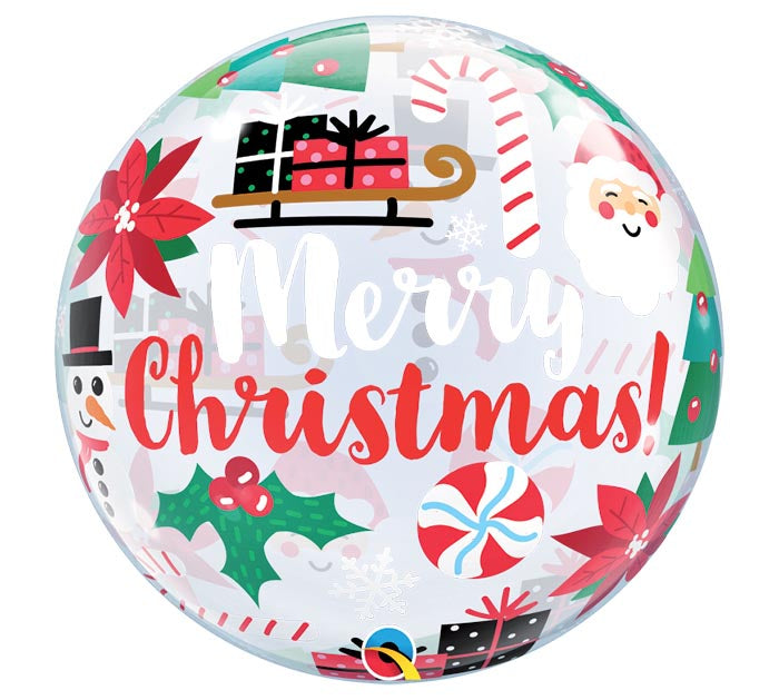 Merry Christmas Bubble Balloon