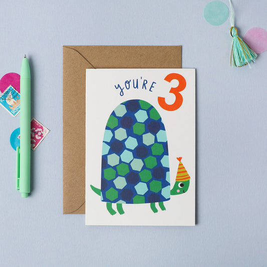 Tortoise Age 3 Card