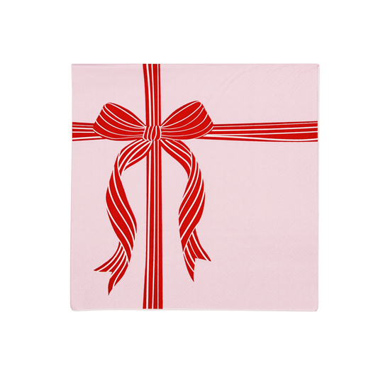 Christmas Red Bow Large Napkins