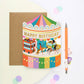 Fairground Carousel Shaped Birthday Card