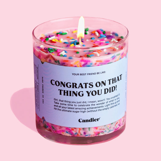 Congrats On That Thing You Did! Candle