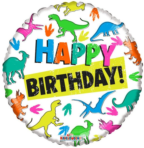 Dinosaur Happy Birthday Foil Balloon