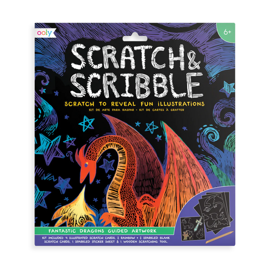 Fantastic Dragon Scratch and Scribble Scratch Art Kit