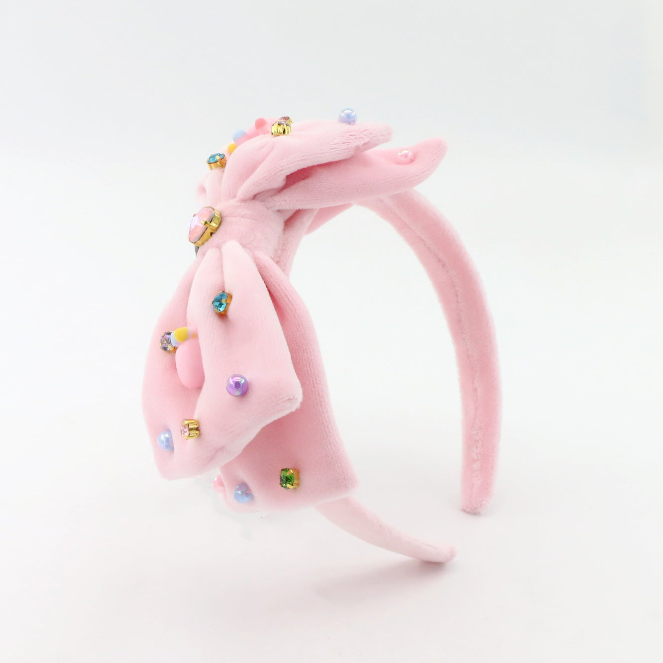 Velvet Crown Bow Headband